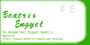 beatrix engyel business card